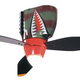 Illustration for article titled P40 Tigershark Warbird Ceiling Fan, Piloted by Wrong-Way Corrigan